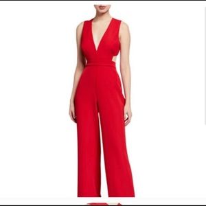 Black Aidan Mattox Jumpsuit